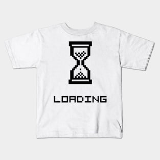 Loading Hourglass - dark text Kids T-Shirt